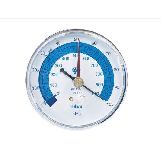VACUÓMETRO CONEXIÓN POSTERIOR/TRASERA PF80/VC1