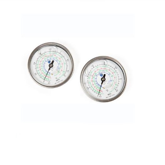 MANOMETRO INOX  ALTA PANEL 80 MM CON GLICERINA R507-R134A-R404A-R407C