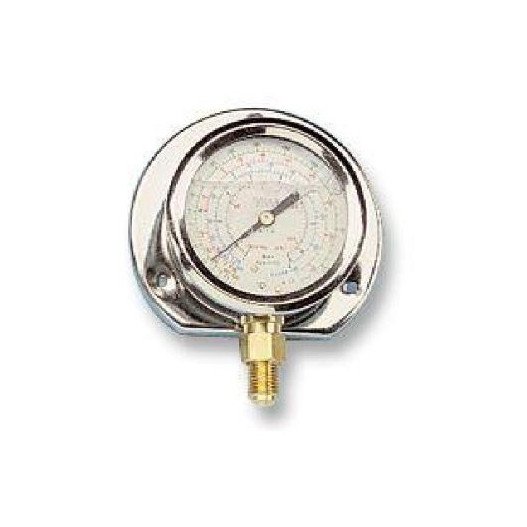 MANOMETRO INOX 60MM CON GLICERINA, CON BALONA TRASERA Y CONEXION VERTICAL ESCALA A8