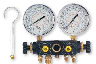 ANALIZADOR 4 VÍAS CON MANÓMETROS Ø80 MM CLASE 1 R22, 134, 404, 407